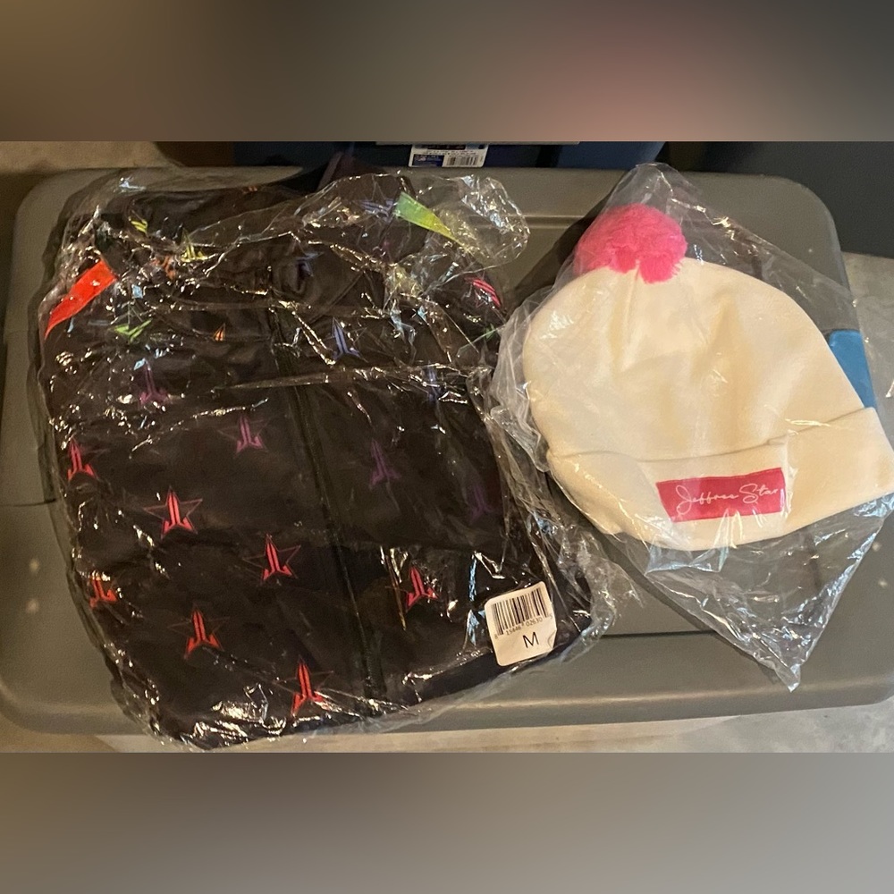 Jeffree Star jacket and hat